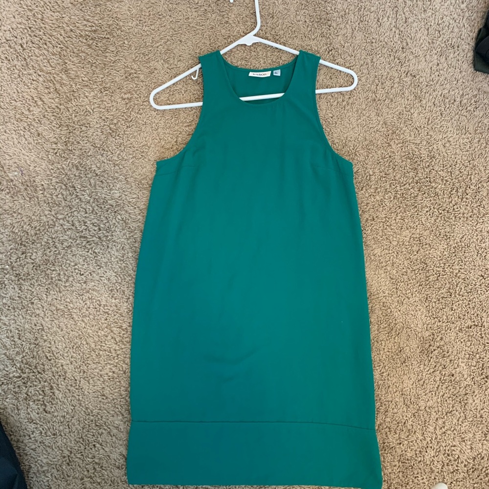 Green aline dress